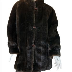 Brown Mink Reversible Coat/ Jacket